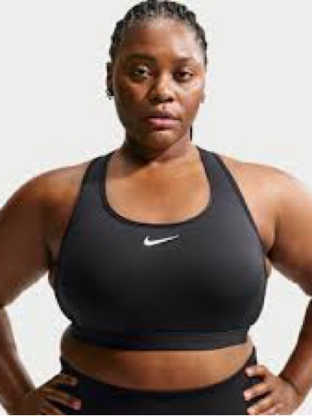 Nike Swoosh Women’s Plus Size 4X Medium Support Padded Racerback Sports Bra
